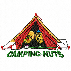 Camping Embroidery Design 12 Camping Embroidery Design 12